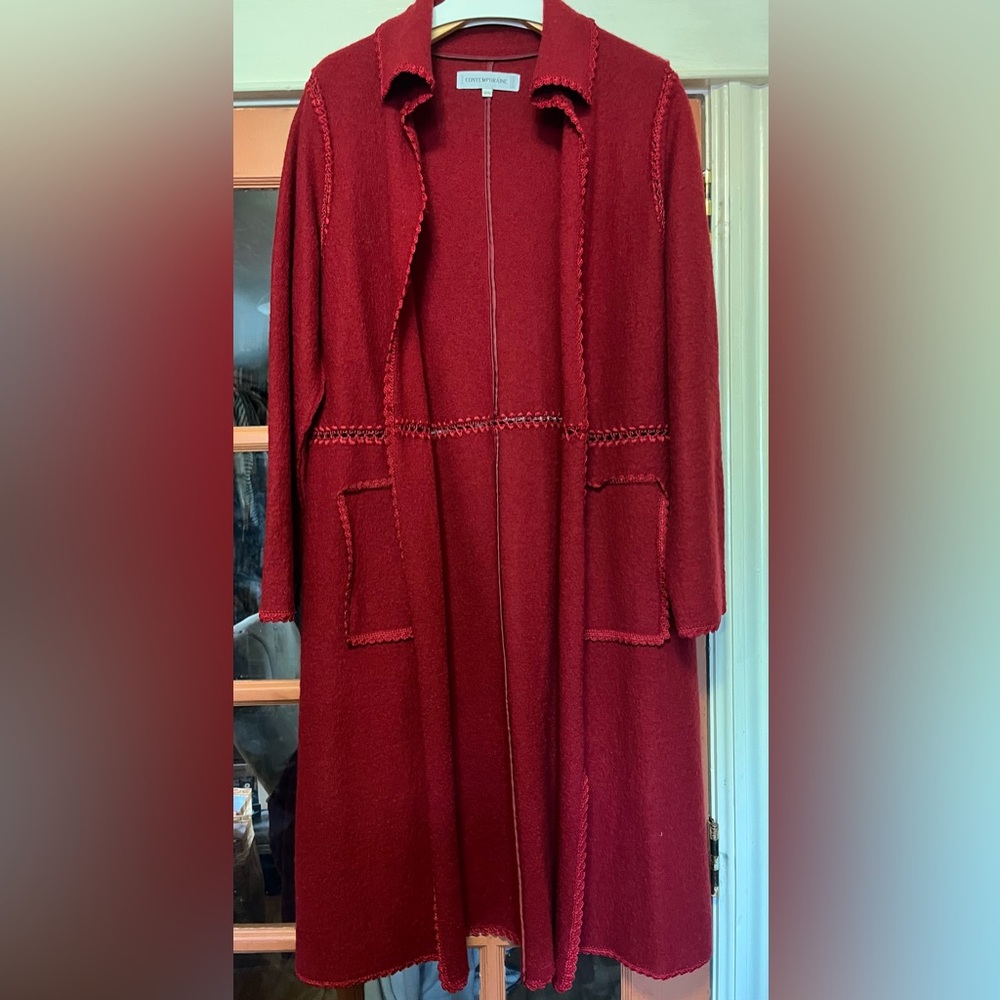 Wool Open Front Jacket / Duster